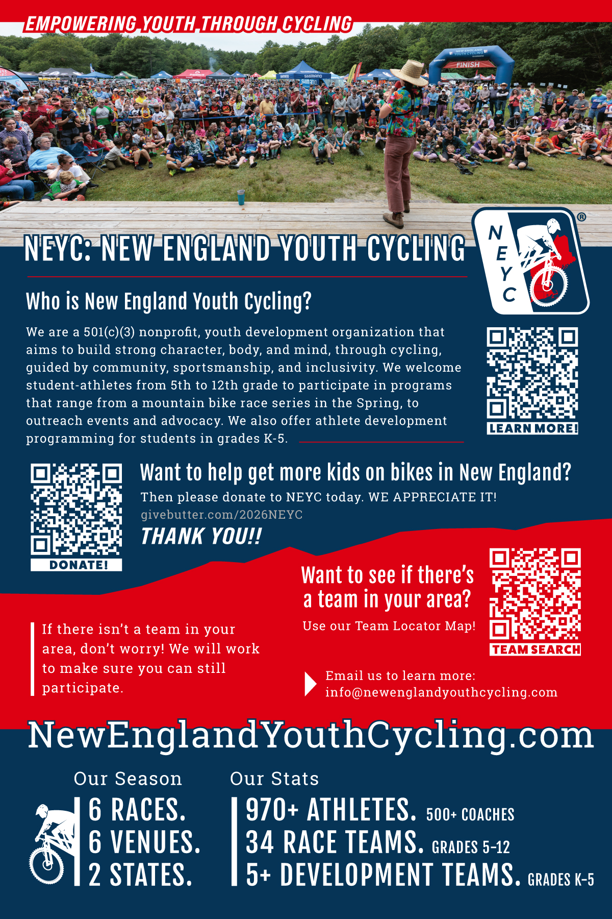 NEYC 2026 League Card Front